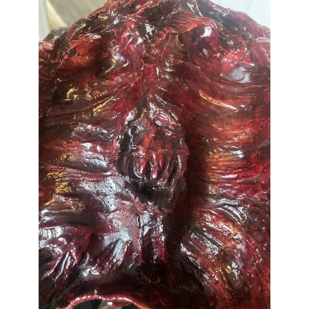 Hand Painted Latex Zombie Mask Exposed Brain Made in Mexico Halloween Horror